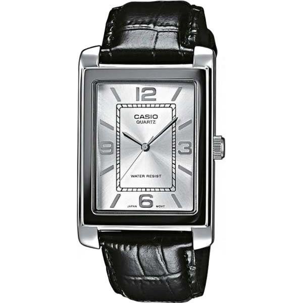 Casio Casio MTP-1234PL-7A  MTP-1234PL-7A  мужские часы  циферблат, браслет кожаный — вид спереди