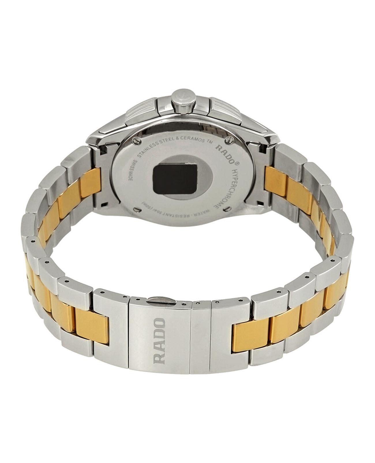 Rado Rado Hyperchrome Chronograph R32040102, hyperchrome швейцария мужские часы на браслете сталь + ceramos™ боковой вид