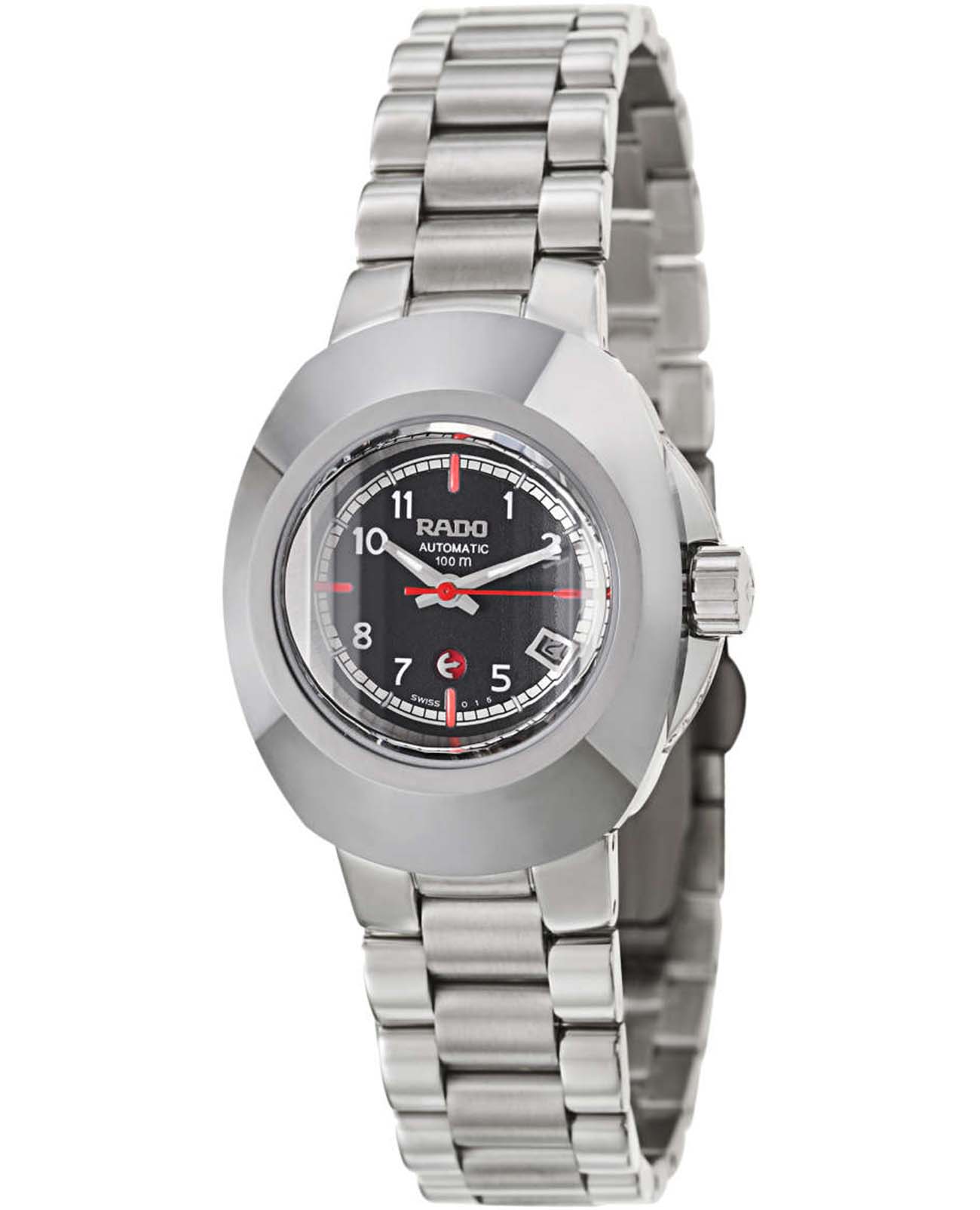 Rado Rado The Original Automatic R12697153 Automatic R12697153 механические женские часы черный циферблат, браслет нержавеющая сталь — вид спереди