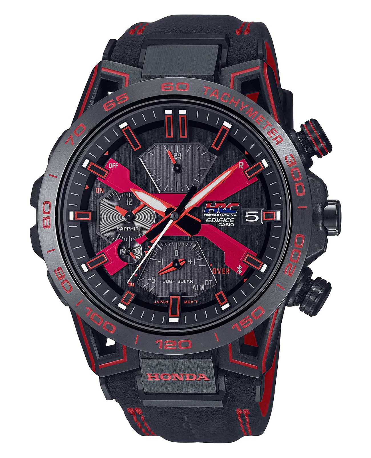 Casio Casio Edifice EQB-2000HR-1A EQB EQB-2000HR-1A кварцевые мужские часы  циферблат, браслет сталь с ip покрытием — вид спереди