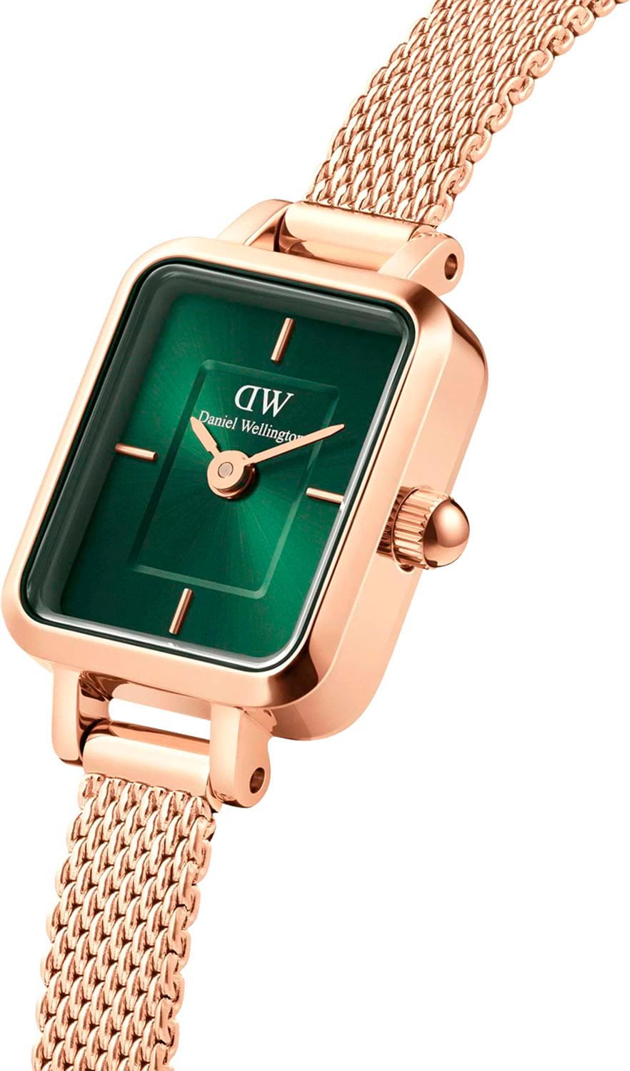 Daniel Wellington Daniel Wellington Quadro Mini Melrose Emerald DW00100648 , наручные женские часы фото под углом