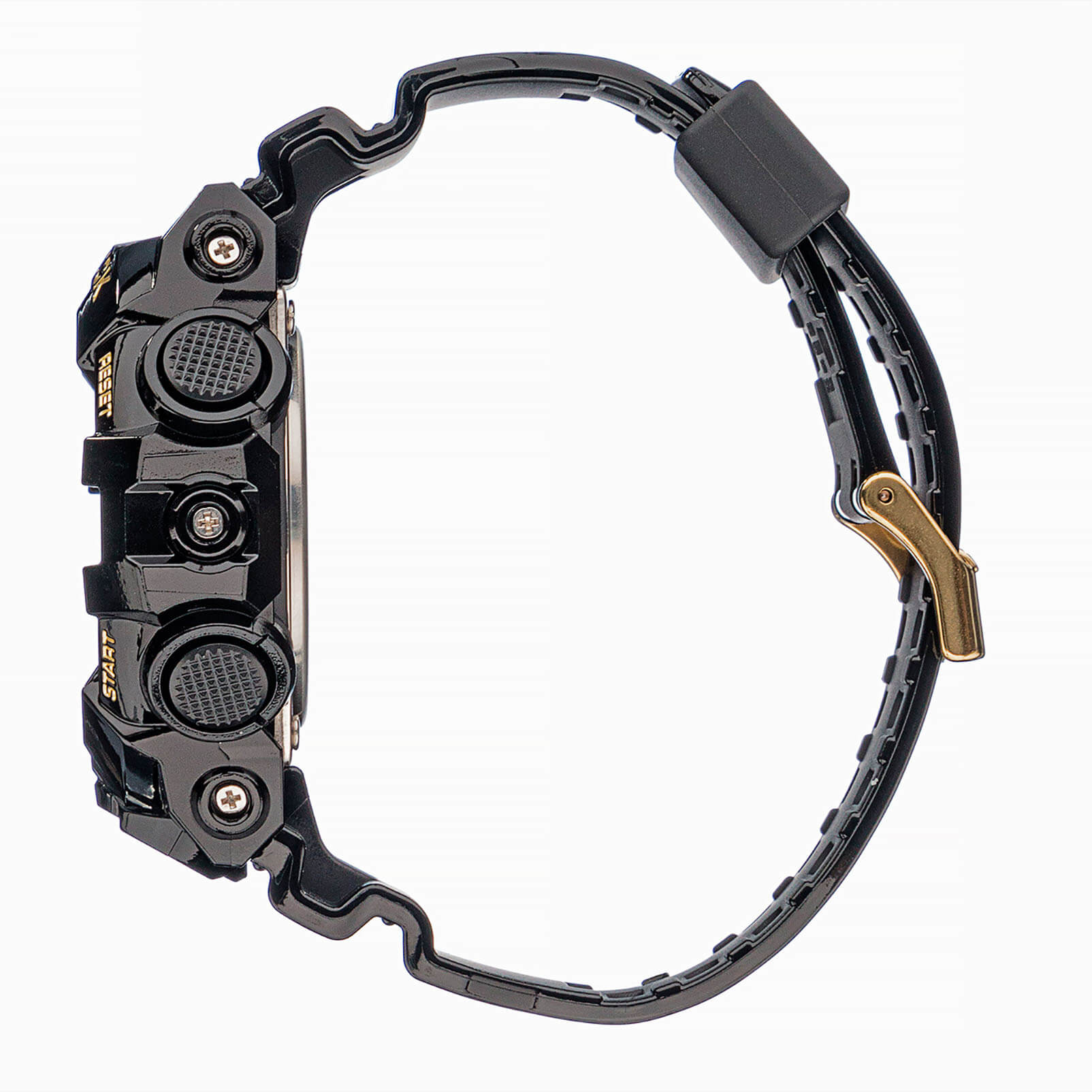 Casio Casio G-Shock GA-710GB-1A, g-shock япония мужские часы на браслете полимер боковой вид