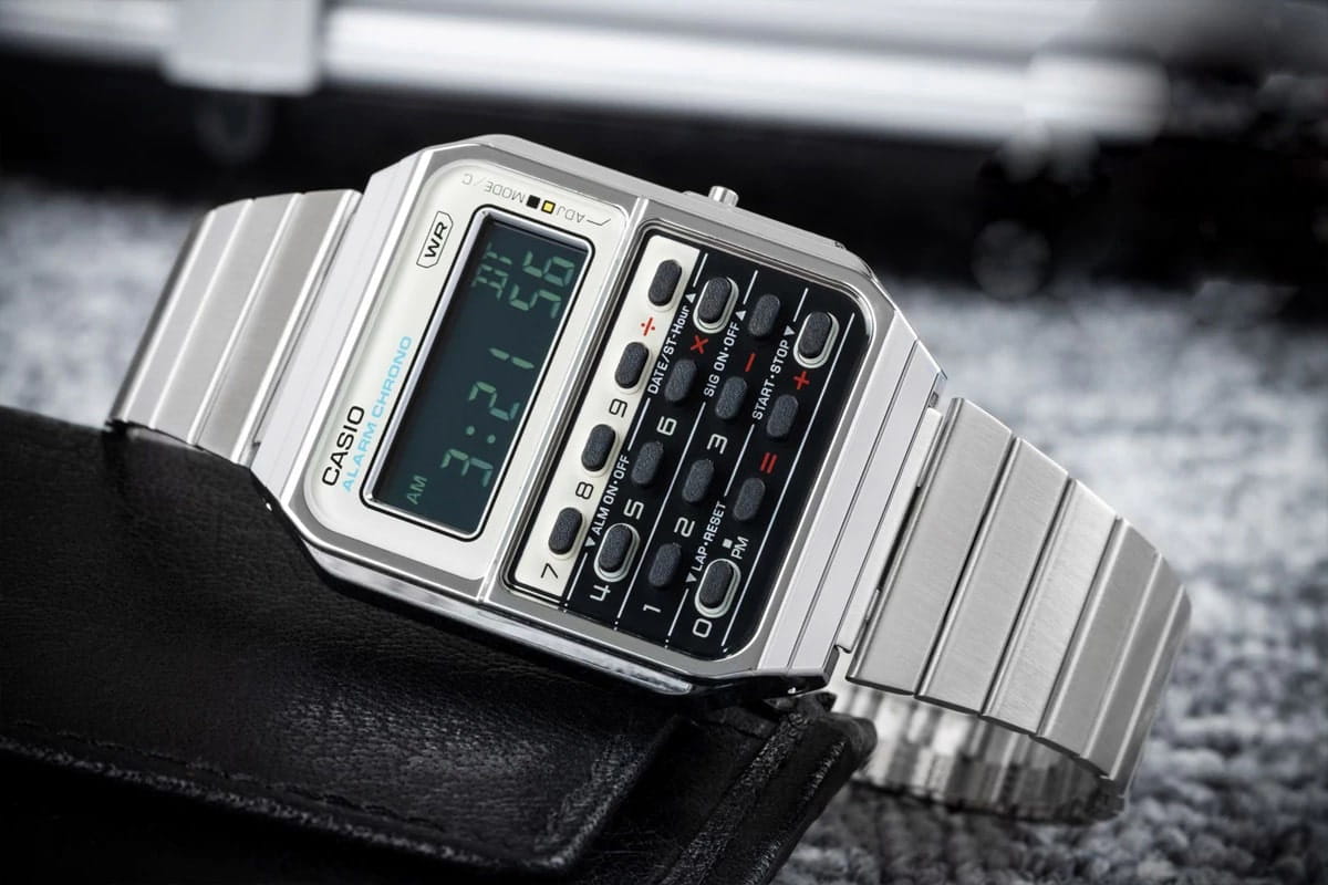 Оригинальные часы Casio Casio Vintage CA-500WE-7B кварцевые калибр механизма  общий вид