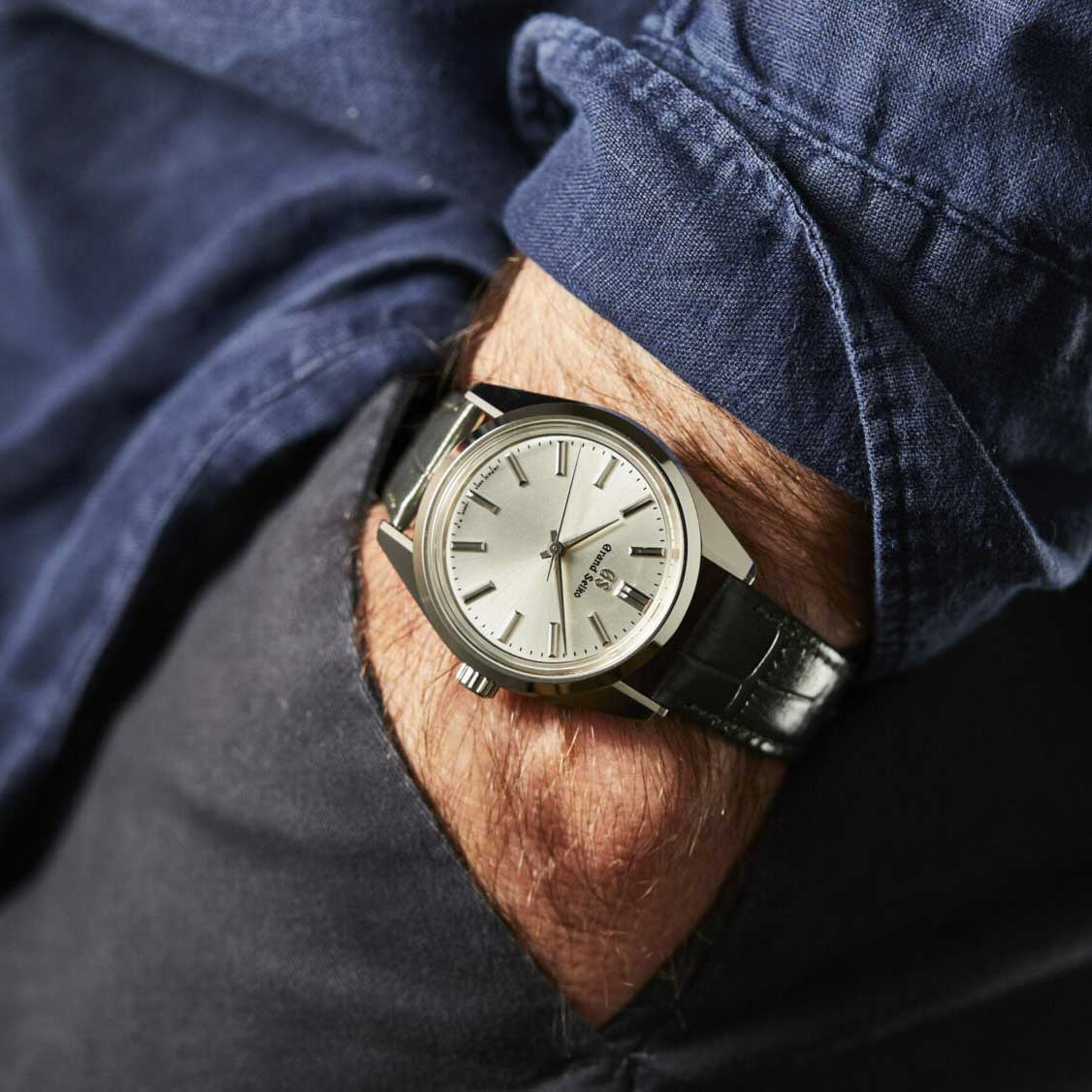 Seiko Seiko Grand Seiko SBGW291G , наручные мужские часы фото под углом