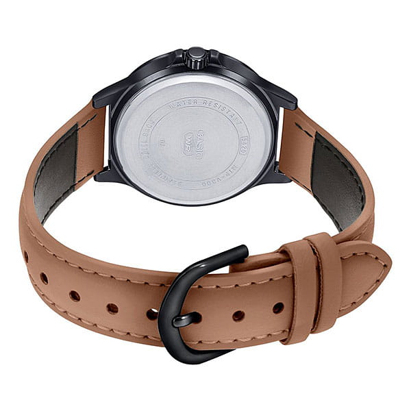 Casio Casio Collection MTP-V300BL-5AUDF (MTP-V300BL-5A), collection япония мужские часы на браслете кожаный боковой вид