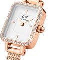 Часы Daniel Wellington Quadro Mini Lumine Bezel Rose Gold DW00100731 фото 3