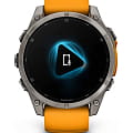 Часы Garmin Fenix 8 47mm Amoled Sapphire Titanium Orange 010-02904-11 фото 3